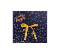 Boîtes de l'Avent à remplir - 24 jours - Pliable - Vide - Réutilisable | Compte à rebours de Noël pour petite amie, enfants, fille, famille, amis, collations, chocolats, biscuits, cheminée, bleu
