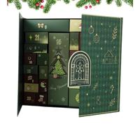 Boîtes De L'Avent Noël À Remplir Étui vide à remplir avec fermeture | Calendrier de l'Avent 24 tiroirs Pour Nouvel An Noël Anniversaire Snack Maquillage Bijoux Beauté
