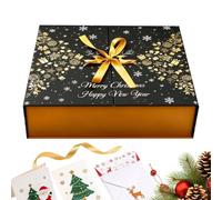 Boîtes de l'Avent vides à remplir soi-même 34 x 30,5 x 8 cm | Boîte de l'Avent vide pour enfants, vacances, Nouvel An, collation, bonbons, bas de Noël, fête, maison