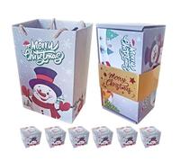 Boîtes de Noël - Coffret cadeau pliable pour fête - Boîte pop-up « Merry Christmas » - Fournitures de célébration de vacances | Idéal pour le chocolat, les bijoux, les bonbons, le vin, les réunions de