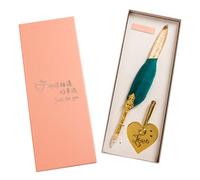 Boîtes De Papeterie Vintage, Calligraphie Plume, Kit De Stylo À Tremper, Design De Mariage, Avec Porte-Stylo En Forme De Coeur, Cadeau