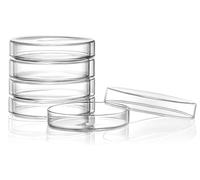 Boîtes de Petri de 100 mm, lot de 5, en verre borosilicaté, avec couvercle