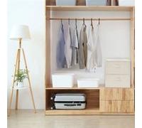 vidaXL 2x Boîtes de Rangement Coffres de Rangement Pliables Organisateurs Conteneurs Stockage Chambre Maison Intérieur Tissu 43x34x23 cm Crème