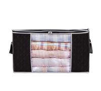 Boîtes de rangement avec couvercle, sac de rangement pour couette de garde-robe Le noir XL