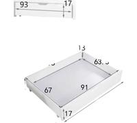 Boîtes de rangement, design peu encombrant, montage facile, BLANC