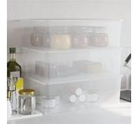 vidaXL Boîtes de rangement en plastique 3 pcs 25 L empilables