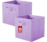 Boîtes de rangement en tissu, lot de 2, cubes de rangement pliables, boîtes de rangement cubiques, 33 x 33 x 33 cm