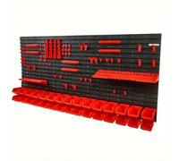 Boîtes de rangement murales pour outils, comprenant 96 pièces, organisateur de boulons et d'écrous, avec 30 boîtes. Construction robuste et installation gain de place, idéal pour un atelier à domicile