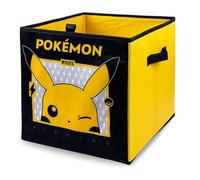 Boîtes de rangement pliables Pokémon pour enfants avec poignées | Cubes de rangement pliables en tissu durable | Compatible avec les meubles Ikea Kallax | Pour organiser la chambre d'enfant et la