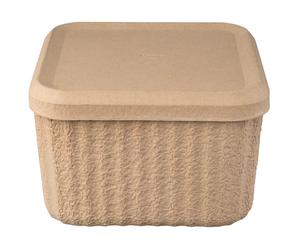 Boîtes de stockage REDO 30,5 x 20 cm, set de 2 pc, marron, papier, Blomus