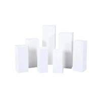 Boîtes D'emballage en Carton Kraft Boîte en carton à tube long de 50 pièces | For le parfum de rouge à lèvres(White,50Pcs,4x4x9cm)