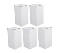 Boîtes en Carton Ondulé Blanches 5 Pièces Pliables, Robustes | Papier Recyclable, Montage Facile, Usage Professionnel, pour Colis, Envoi Postal et Emballage D'entreprise