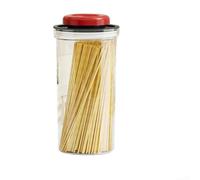 Boîtes hermétiques de stockage alimentaire scellées sous vide pour farine, sucre, riz, pâtes - Couvercle One Touch Organizer 1,0 L (Rouge - 1900 ml)