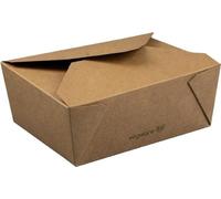 Boîtes repas compostables en carton Vegware 1800 ml (180 pièces)