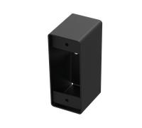 Boîtier applique Noir pour gamme bouton poussoir INOX sur plaque étroite - SEWOSY - PBHI1-N