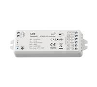 Boîtier Bluetooth Casambi, contrôleur de variateur LED 5 en 1 pour bande LED monochrome CCT RGB RGBW RGB+CCT, RF 2,4 GHz, 12 V 24 V, 5 canaux 3 A, gradable 0-100 %