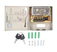 Boîtier d'alimentation CCTV 4 canaux pour caméras de sécurité système de surveillance maison professionnel avec sortie multiple pour installation extérieure et intérieure