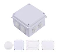 Boîtier d'alimentation étanche en plastique ABS pour bricolage, boîtier de commande électrique, coque de fil intérieure et extérieure, câble de connexion, boîte de Roi ation, IP65 200x200x80mm-9