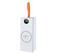Boîtier de batterie amovible 16 emplacements 21700, fil blanc 22,5 W 15 W | Protections pour le chargement d'énergie, lampe de camping LED multifonction, montage facile et applications en plein air