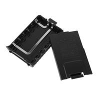 Boîtier de Batterie Couvercle Noir pour 6 Piles AA 1,5 V | Deux Fils, Plastique et Métal, Format Compact Léger, pour Alimentation Dc9v, Usage Portable et Transport