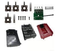 Boîtier de batterie en ABS pour câble Porter 18 V 20 V, boîtier de rechange avec protection de charge, PCB pour 10 cellules au lithium pour assemblage ionique, rouge et noir
