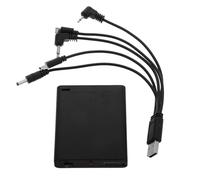 Boîtier de Batterie Externe Noire, Alimentation de Secours pour Coffre-fort | Plastique, Compatibilité Étendue, Design Multifonction, pour Serrures Électroniques et Boîte de Sûreté
