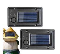 Boîtier de batterie pour panneau solaire - 2 pièces pour une utilisation en extérieur, visibilité fiable, boîtier de batterie pour lanterne solaire, pour espaces extérieurs, terrasse, cour, a