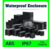 Boîtier de boîte étanche ABS, coffre-fort électronique, boîtes en plastique, boîte de jonction de fil noir, organisateur en plastique, boîtier étanche IP67 120-120-90mm