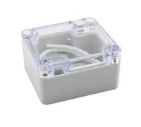 Boîtier de câblage avec couvercle transparent en polymère | Boîtier de jonction compact, fenêtre transparente pour accès jardin, unités de module de câblage, placement