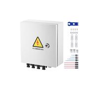 Boîtier de Combinaison PV-Duoku-Boîtier de Combinaison Solaire à 4 Chaînes-Fusible 15 A-Disjoncteur 63 A-Parafoudre