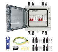 Boîtier de combinaison PV, indice de protection IP65, pour 2 strings, tension nominale 1000 V CC, fusible 40 A