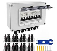 Boîtier de combinaison solaire, 4 circuits, courant continu 12–400 V, 2 pôles, 30 A, indice de protection IP67