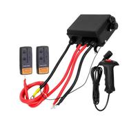 Boîtier de commande pour bateau et treuil avec contrôleur portatif | Treuil de commande 12 V, faisceau pré-connecté et câbles de connexion, boîtier ABS avec pattes de montage intégrées
