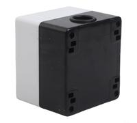 Boîtier de commutateur à bouton-poussoir de qualité industrielle avec boîtier en plastique ABS avec anneau d'étanchéité intégré certifié IP65 (1 trou)