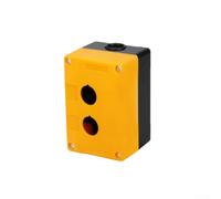 Boîtier de commutation à bouton-poussoir étanche en plastique ABS avec trou de 22 mm, indice IP65 pour machines et équipements industriels (2 trous)