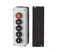 Boîtier de commutation à bouton-poussoir IP65 22 mm Station de commande Start Stop Boîtier robuste résistant aux intempéries pour plantes industrielles Bétonnières M20 Entrée (D)