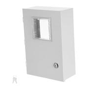 Boîtier de Compteur D'énergie Mural en Acier Porte Transparente | Boîte Robuste en Fer Blanc, Montage Simple, Fenêtre D'inspection Claire, Protection Anti-effraction