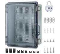 Boîtier de connexion IP65, à fixer en surface, dimensions 230x165x120 mm, en ABS, avec serrure à combinaison numérique