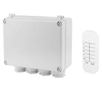 Boîtier de connexion pour extérieur, 3 prises, 400 W, indice de protection IP55