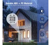 Boîtier de connexion pour panneaux photovoltaïques - 2 entrées et 2 sorties - Protection multicouche - Protection contre les surtensions IP65 - Courant continu 40 A, 1000 V - Disjoncteur