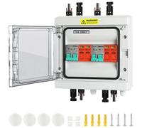 Boîtier de connexion solaire Vigevee, protection contre les surtensions, système photovoltaïque, protection contre la foudre, disjoncteur, installation LS, panneau solaire, courant continu, 2 circuits