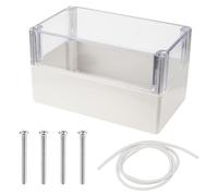 Boîtier de connexion transparent et étanche en plastique, indice de protection IP65, dimensions 200 × 20 × 113 mm, boîtier vide
