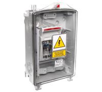 Boîtier de connexion ZK RBK 00/T, avec barrette de terre (PEN) et bornes à vis, transparent, référence 63-811656-131
