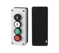 Boîtier de contrôle d'alimentation robuste en métal ABS IP65 avec bouton poussoir d'arrêt et unité de démarrage pour environnements difficiles avec options de câblage flexibles Gris (C)