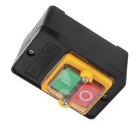Boîtier de Coupure de Courant Étanche 220/380v 10a Bouton-poussoir Maintenu | Conception Robuste Contacts Précis, pour Moteurs Triphasés et Perceuses D’établi en Atelier