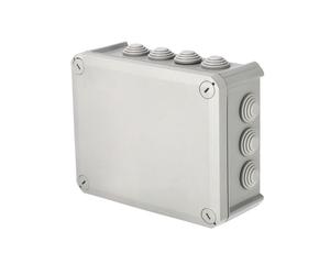 Boîtier de dérivation étanche - EDO TECHNIC - 190x150x75 mm - IP66 - Gris - Rectangulaire
