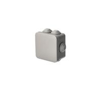 Boîtier de dérivation étanche - EDO TECHNIC - 70x70x35 mm - IP55 - Gris - À clipser