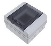 Boîtier de Distribution Électrique Ip65 à 5 Voies, Porte Verrouillable | ABS PC, Rail Din Standard 35mm, Fenêtre Transparente, Montage Mural, pour Garage et Carport