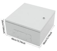 Boîtier de distribution extérieur - Boîtier de connexion verrouillable - Étanchéité IP65 - Résistant aux chocs IK08 - Boîtier en acier laminé à froid - 40x40x20 cm