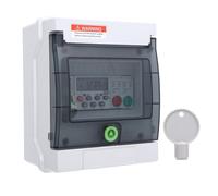 Boîtier de distribution extérieur étanche PolyGon avec interrupteur horaire 32 A, boîtier IP65, minuterie numérique programmable 168 heures pour équipements haute puissance